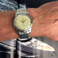c.1954 Omega Seamaster Automatic Model Ref: 2846-2848-1SC - Beads of rice bracelet - Vintage Watch Specialist