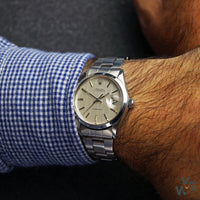 c.1969 Rolex Oyster Date Stainless Steel - Linen Dial Ref. 6694/0 - Vintage Watch Specialist