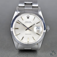 c.1984 Rolex Oysterdate Precision - Stainless Steel Ref. 6694 - Caliber 1225 - Vintage Watch Specialist