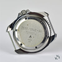 Cabot Watch Company - CWC Royal Marines Dive Watch - Case Back Markings 0555/6645-99 - Issued 1994 - Vintage Watch Specialist