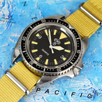 Cabot Watch Company - CWC Royal Marines Dive Watch - Case Back Markings 0555/6645-99 - Issued 1994 - Vintage Watch Specialist