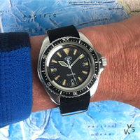 Cabot Watch Company - CWC Royal Marines Dive Watch - Case Back Markings 0555/6645-99 - Issued 1995 - Vintage Watch Specialist