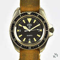 Cabot Watch Company - CWC Royal Marines Dive Watch - Case Reference 0555/6645-99 - Issued 1995 - Vintage Watch Specialist