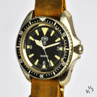 Cabot Watch Company - CWC Royal Marines Dive Watch - Case Reference 0555/6645-99 - Issued 1995 - Vintage Watch Specialist