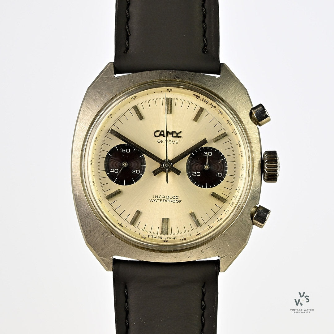 Camy Geneve Panda Dial Chronograph C 1960s Landeron 248 Calibre camy-geneve-panda-dial-chronograph-c-1960s-landeron-248-calibre