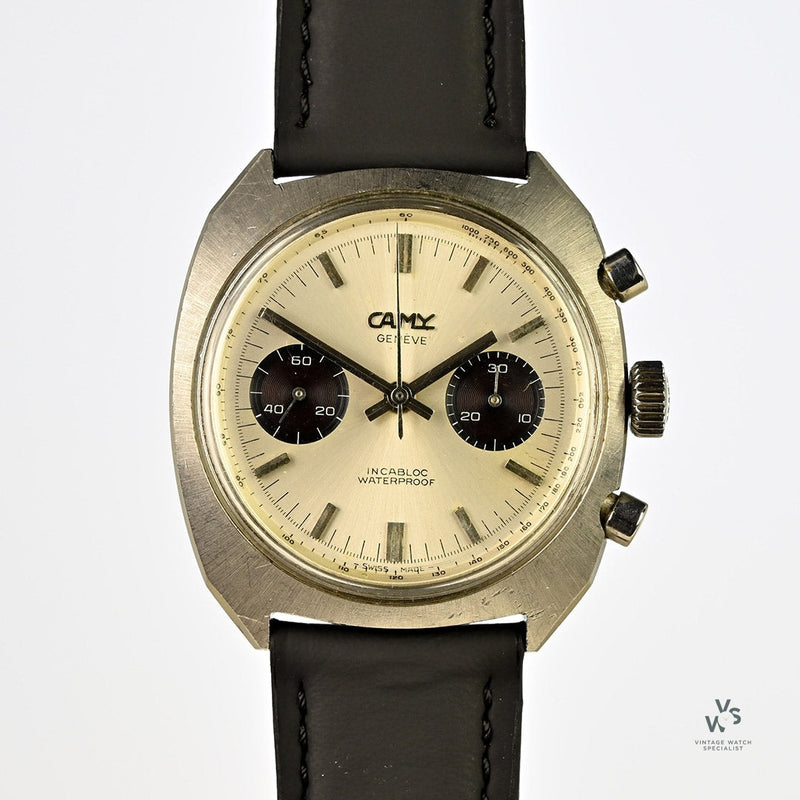 Camy Geneve - Panda Dial Chronograph - c.1960s - Landeron 248 Calibre Movement - Vintage Watch Specialist