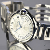 Cartier Ballon Bleu Automatic - Model Ref: 17310459 - Silvered Guilloché Opaline Dial - Vintage Watch Specialist