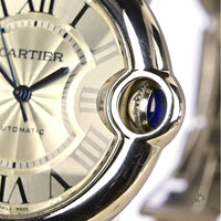 Cartier Ballon Bleu Automatic - Model Ref: 17310459 - Silvered Guilloché Opaline Dial - Vintage Watch Specialist