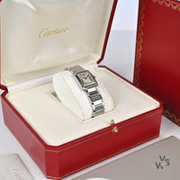 Cartier Tank Francaise - Model Ref: 3217 - White Roman Dial - c.2000 - Box & Papers - Vintage Watch Specialist