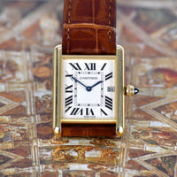 Cartier Tank Louis 18k Yellow Gold watch with Box and Papers - Vintage Watch Specialist