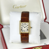 Cartier Tank Louis 18k Yellow Gold watch with Box and Papers - Vintage Watch Specialist