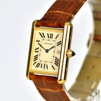 Cartier Tank Louis 18k Yellow Gold watch with Box and Papers - Vintage Watch Specialist