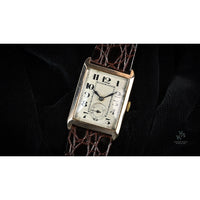 Cyma Art Deco Style Tank Dress Watch - Breguet Style Numerals - 9k Gold - c.1920s - Vintage Watch Specialist