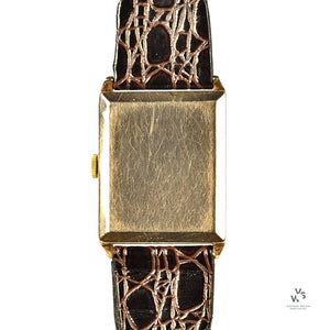 Cyma Art Deco Style Tank Dress Watch - Breguet Style Numerals - 9k Gold - c.1920s - Vintage Watch Specialist