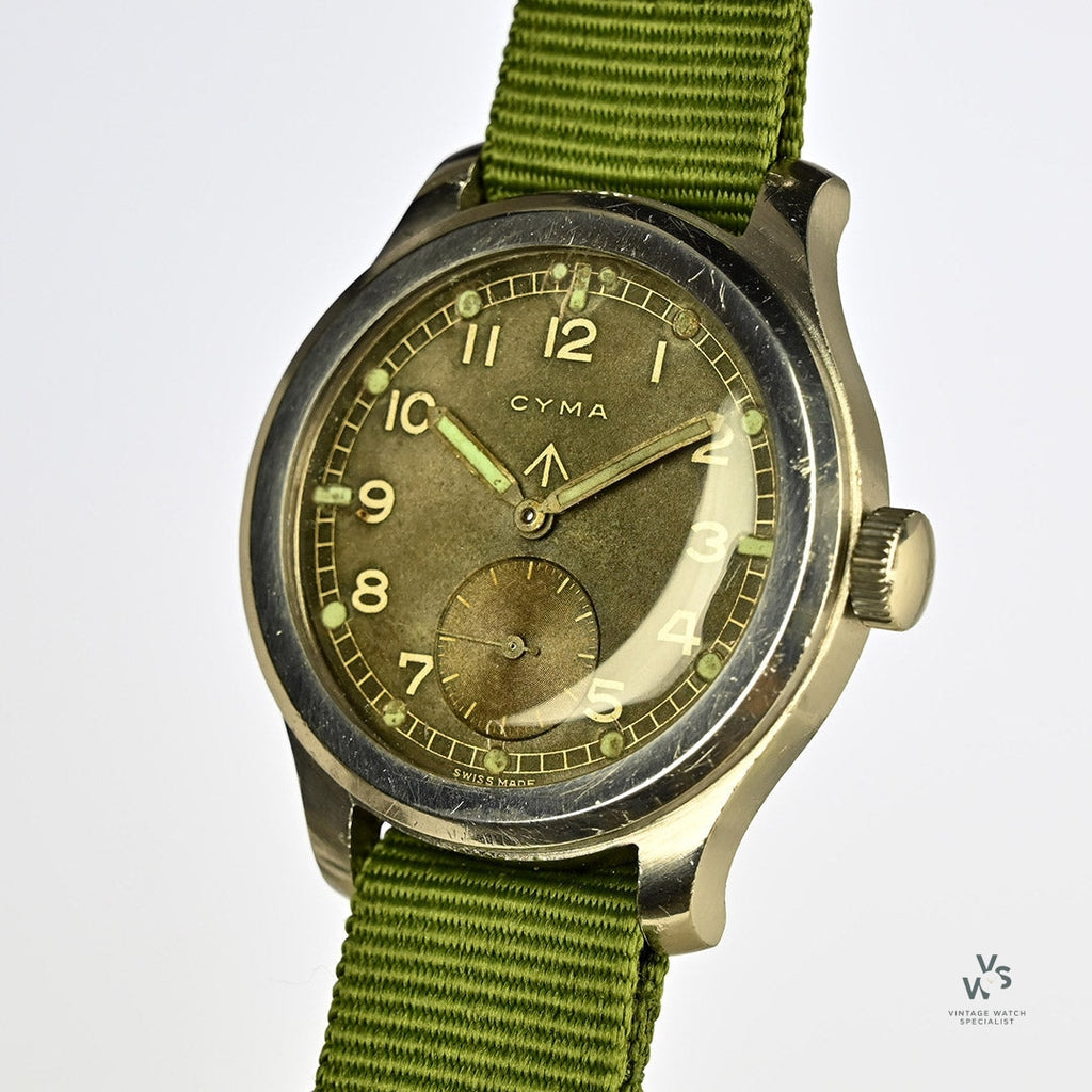 Cyma - British Military Issued WWW Dirty Dozen - c.1945 - Caliber 234 Movement - Vintage Watch Specialist
