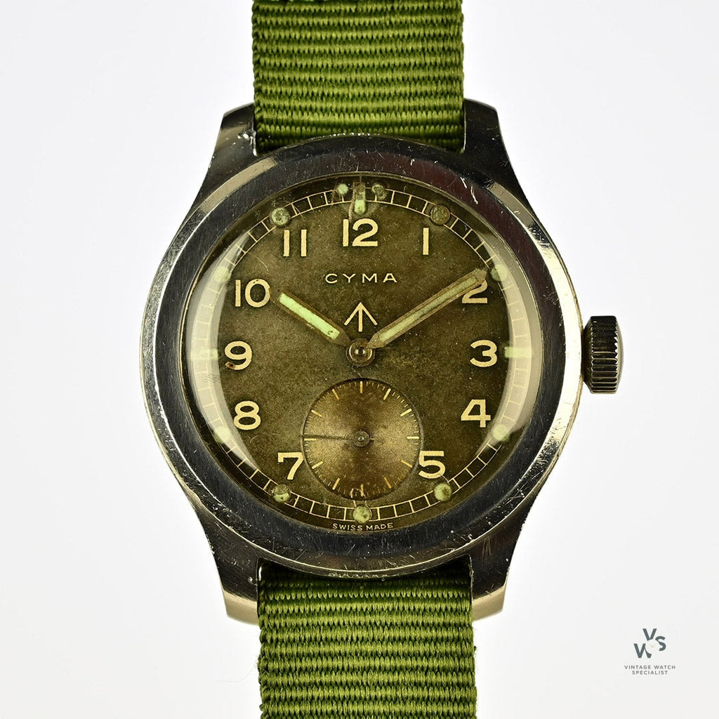 Cyma - British Military Issued WWW Dirty Dozen - c.1945 - Caliber 234 Movement - Vintage Watch Specialist