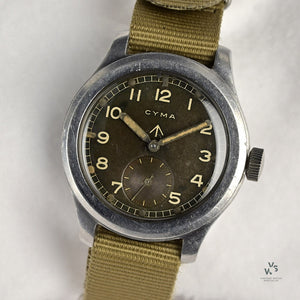 Cyma - British Military Issued WWW Dirty Dozen - c.1945 - Caliber 234 Movement - Vintage Watch Specialist