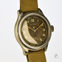 Cyma - British Military Issued WWW Dirty Dozen - c.1945 - Caliber 234 Movement - Vintage Watch Specialist