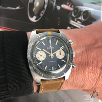 Edox - Hydrostar Chronograph Divers Watch - Valjoux 7733 - 20 ATM - C.1970s - Vintage Watch Specialist