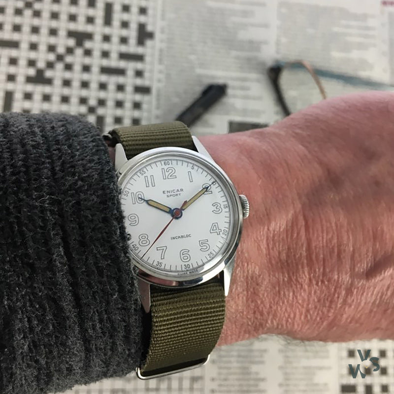 Enicar Sports Watch - Blechley? - Vintage Watch Specialist