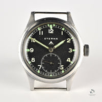 Eterna WWW Dirty Dozen - c.1944 - British Army-Issued Military Watch - Caliber 520 - Vintage Watch Specialist