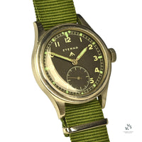 Eterna WWW Dirty Dozen - c.1944 - British Army-Issued Military Watch - Caliber 520 - Vintage Watch Specialist