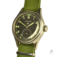 Eterna WWW Dirty Dozen - c.1944 - British Army-Issued Military Watch - Caliber 520 - Vintage Watch Specialist