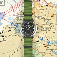 Eterna WWW Dirty Dozen - c.1944 - British Army-Issued Military Watch - Caliber 520 - Vintage Watch Specialist