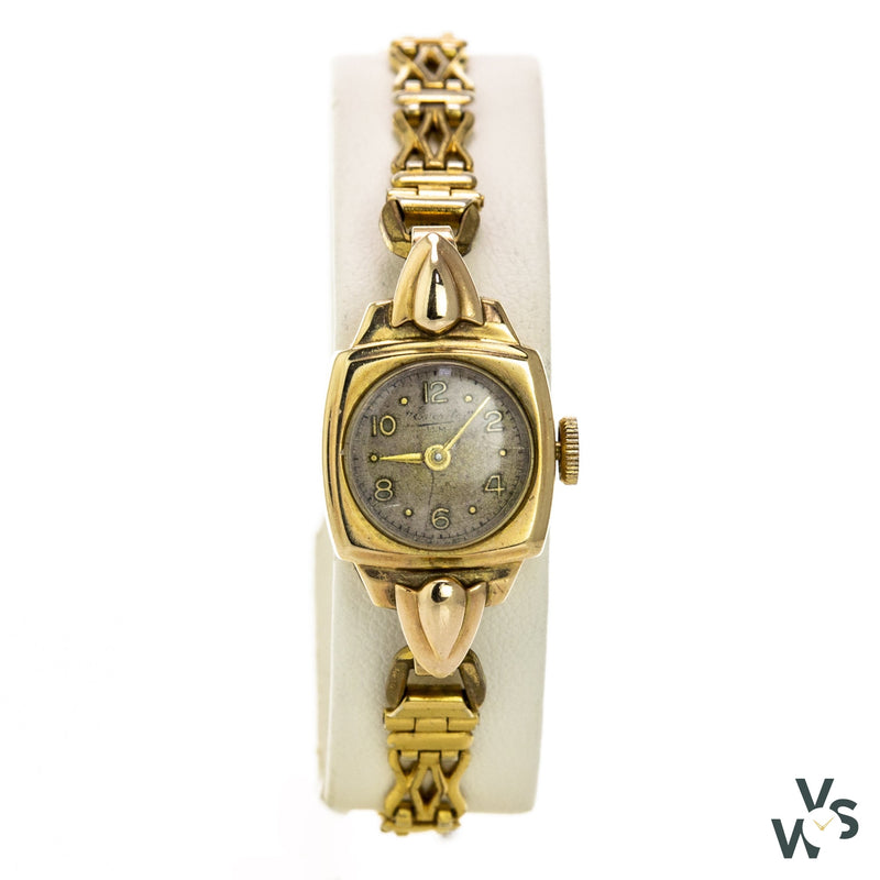 Everite 9K Gold Ladies Cocktail Watch - C.1920S - Vintagewatchspecialist