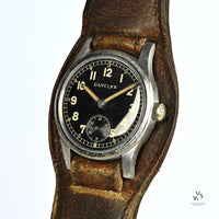 Glycine German Army Officers Watch (DH) WW2 - c.1940s - Vintage Watch Specialist