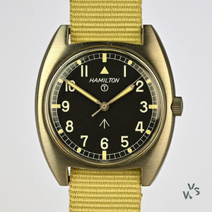 Hamilton - British Military W10 - Issued To Soldiers in 1973 - Remarkable Condition - Vintage Watch Specialist