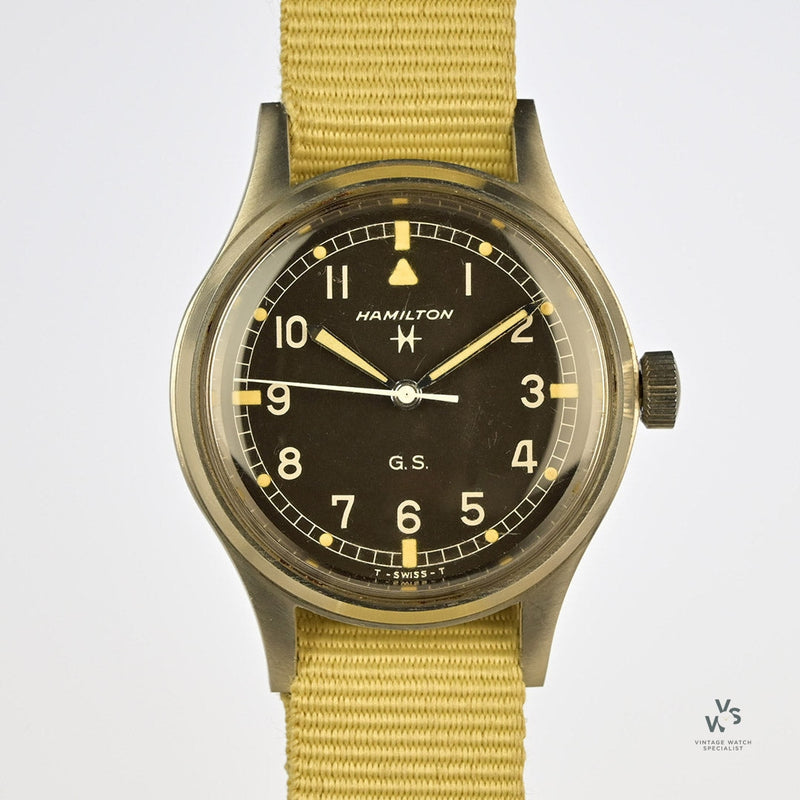 Hamilton GS 75003-3 - Tropicalized Military Style General Service Watch - Vintage Watch Specialist