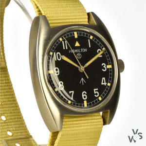 Hamilton W10 Cushion Cased Military Watch 1973 - Vintage Watch Specialist