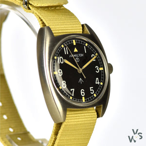 Hamilton W10 Cushion Cased Military Watch 1973 - Vintage Watch Specialist