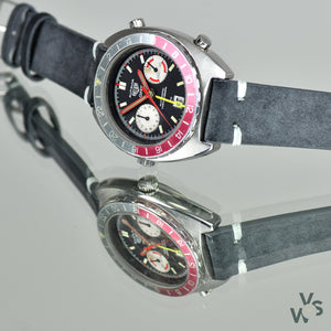 Heuer - ‘Autavia’ GMT Automatic - Chronograph Wrist Watch - Ref: 11630 - c.1970s - Vintage Watch Specialist