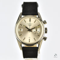 Heuer Carrera Date 45 Chronograph in Stainless Steel - Vintage Watch Specialist