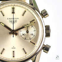 Heuer Carrera Date 45 Chronograph in Stainless Steel - Vintage Watch Specialist