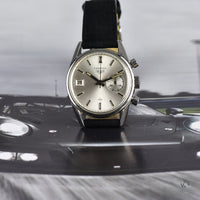 Heuer Carrera Date 45 Chronograph in Stainless Steel - Vintage Watch Specialist