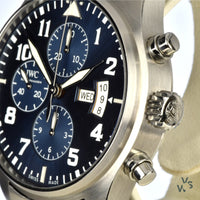 IWC Pilots Chronograph Le Petit Prince 43mm Automatic Watch with Box and Papers - Vintage Watch Specialist