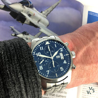 IWC Pilots Chronograph Le Petit Prince 43mm Automatic Watch with Box and Papers - Vintage Watch Specialist