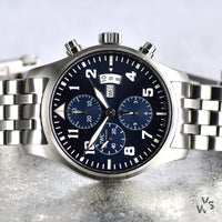 IWC Pilots Chronograph Le Petit Prince 43mm Automatic Watch with Box and Papers - Vintage Watch Specialist