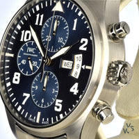 IWC Pilots Chronograph Le Petit Prince 43mm Automatic Watch with Box and Papers - Vintage Watch Specialist