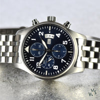 IWC Pilots Chronograph Le Petit Prince 43mm Automatic Watch with Box and Papers - Vintage Watch Specialist