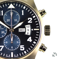 IWC Pilots Chronograph Le Petit Prince 43mm Automatic Watch with Box and Papers - Vintage Watch Specialist