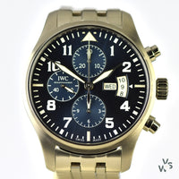 IWC Pilots Chronograph Le Petit Prince 43mm Automatic Watch with Box and Papers - Vintage Watch Specialist