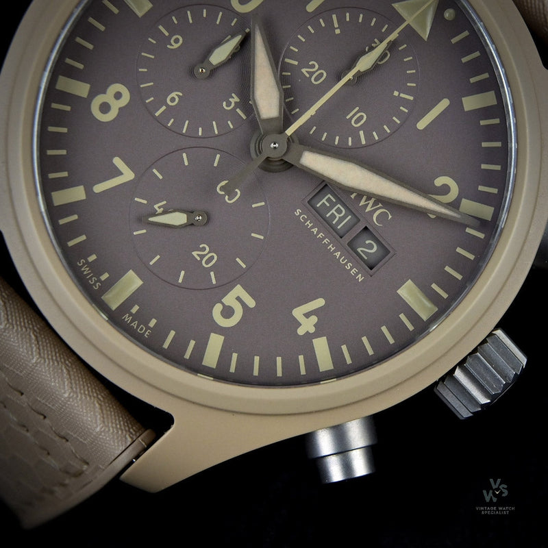 IWC Pilots Watch Chrono ’Mojave Desert’ - Model Ref: IW389103 - Number 75 Out of 500 Pieces Made - c.2019 - Vintage Watch Specialist
