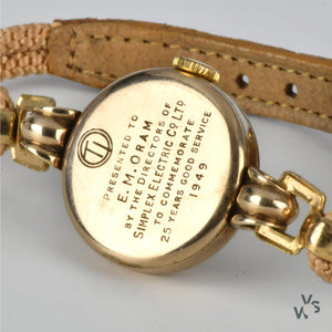 J.W Benson Gold Cocktail Watch - Vintage Watch Specialist