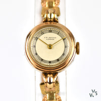 J.W Benson Gold Cocktail Watch - Vintage Watch Specialist