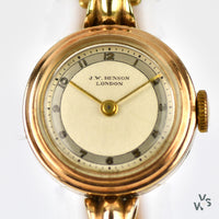 J.W Benson Gold Cocktail Watch - Vintage Watch Specialist