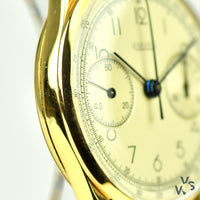 Jaeger LeCoultre 18ct. Gold Chronograph Dress Watch c.1940s - Vintage Watch Specialist